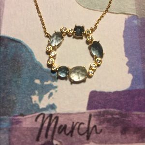 NWT Anthropologie March birth-stone necklace
